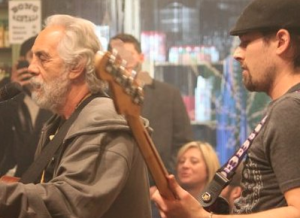 Adam Bowen jamming with Tommy Chong at the BCMP's "Jams in the Key of Green". Click here for video.
